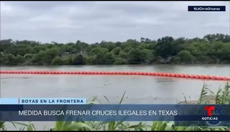 Migrantes aseguran que muro flotante instalado en río Grande no