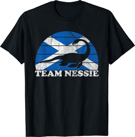 Team Nessie Loch Ness Monster Retro Scotland Flag T Shirt Walmart