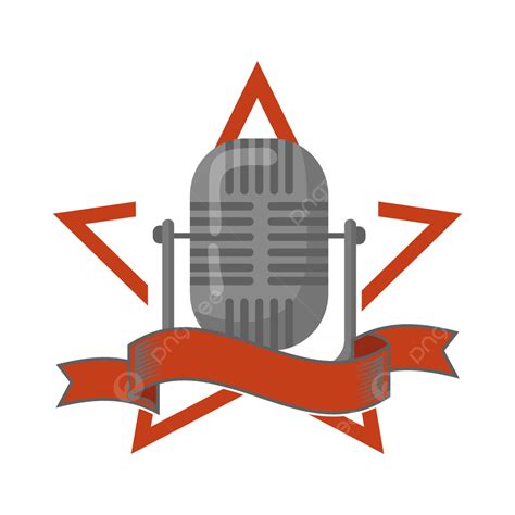 Plantilla De Podcast De Logotipos Png Micrófono Sonido Audio Png Y