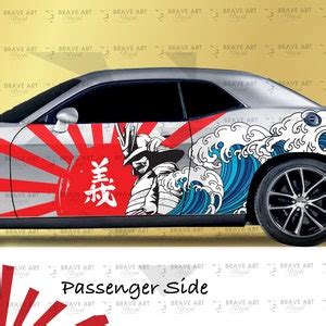 Samurai Car Wrap X Japanese Vehicle Shine Cast Vinyl Wrap Etsy