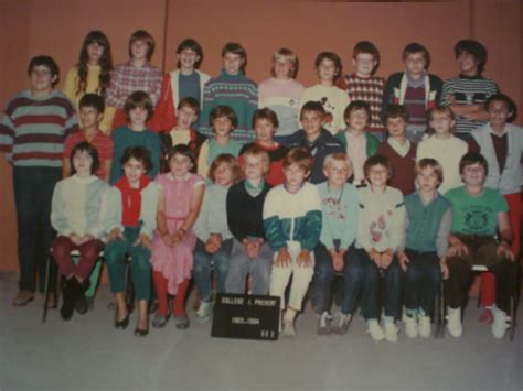 Photo De Classe 6eme 2 De 1983 Collège Jacques Prévert Copains Davant