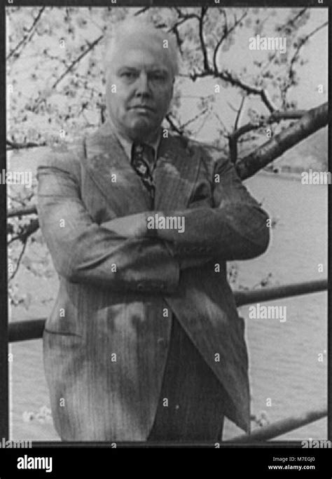 Portrait Of Carl Van Vechten Washington Dc With Japanese Cherry