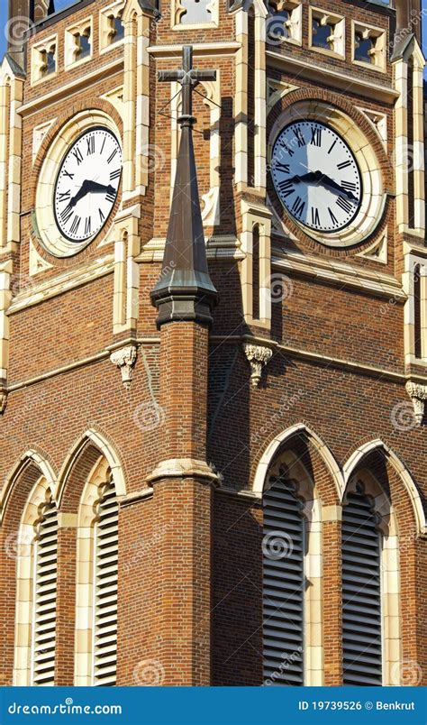 Clock Tower Of The Church Stock Photo Image Of Louisville 19739526