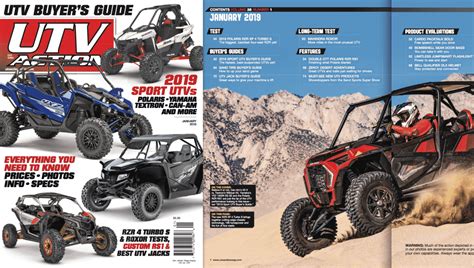 NEW JANUARY 2019 ISSUE IS HERE UTV Action Magazine