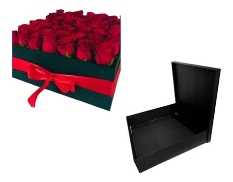 Caja Regalo Febrero Rosas X Cm Pintada Mdf Mm Meses Sin Inter S