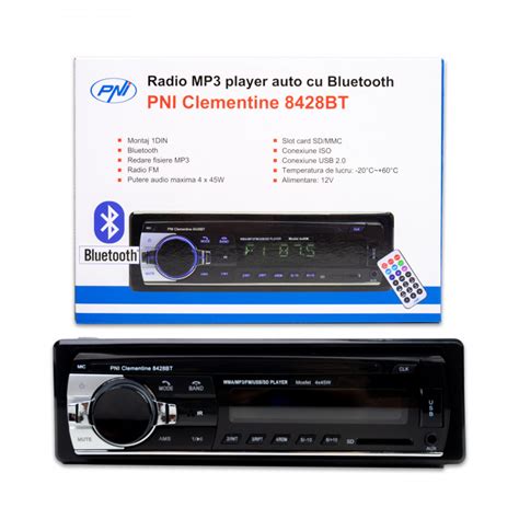 Radio Mp Player Auto Pni Clementine Bt X W Din Cu Sd Usb Aux