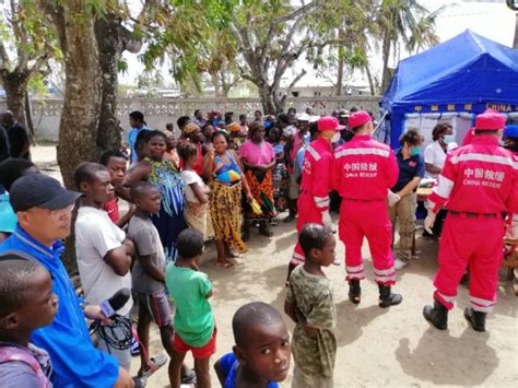 Chinese Rescue Team Provides Medical Treatment In Mozambique Peoples