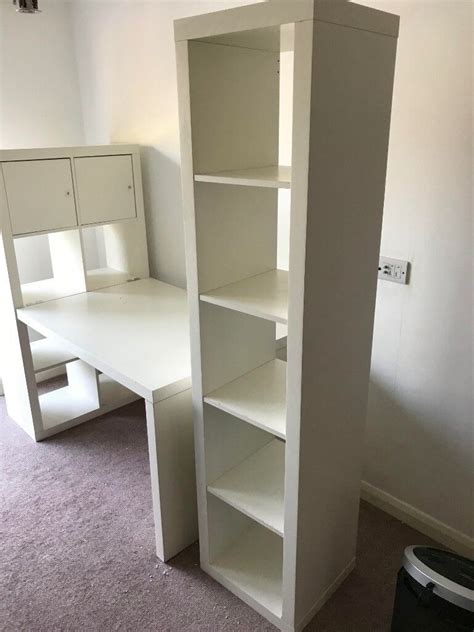 Ikea Expedit Desk And Storage Units In Matt White Finish In Shoreham