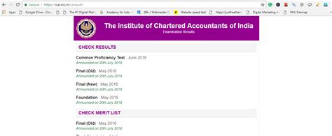 ICAI CA Foundation May 2018 Result (20th July 2018, Friday)