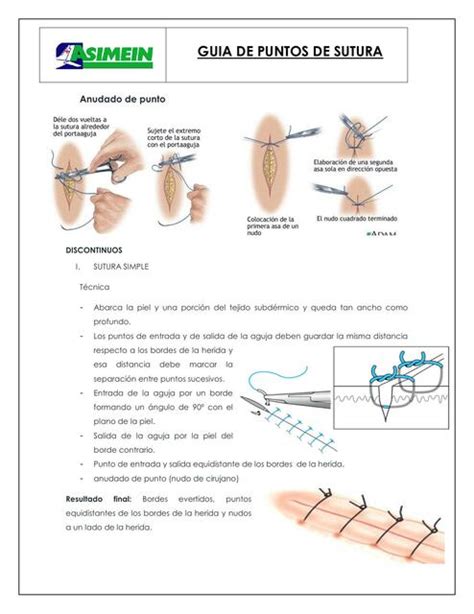 Guía de Puntos de Sutura Emilio Jesús Mukárzel Suárez uDocz