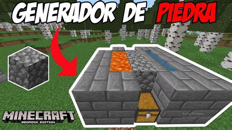 Generador De Piedra Afk Muy Facil Minecraft Bedrock Youtube