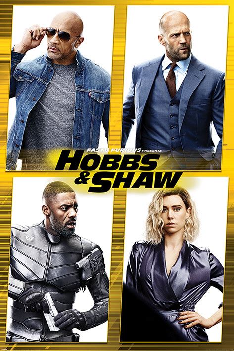 Poster Fast And Furious Presents Hobbs And Shaw Cast Wall Art 31 Free Europosters