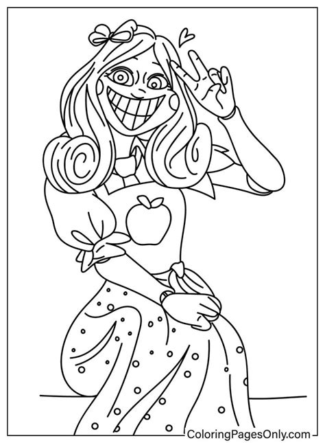 Free Printable Miss Delight Coloring Pages Trong