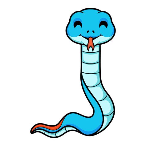 Cute blue snake viper cartoon 17071882 Vector Art at Vecteezy