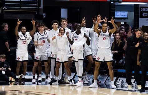 San Diego State University Aztecs Mens Basketball Team In Ap Usa