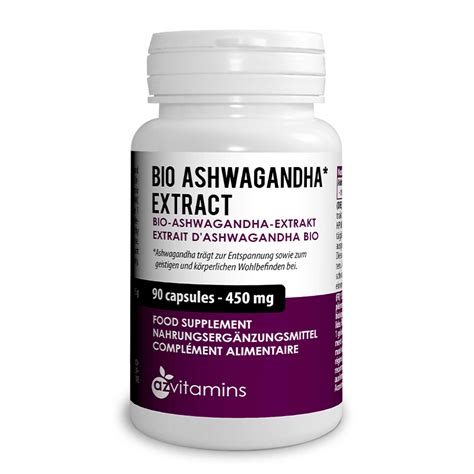 Ashwagandha Bio Kapseln 90 Stk 450 Mg Az Vitamins