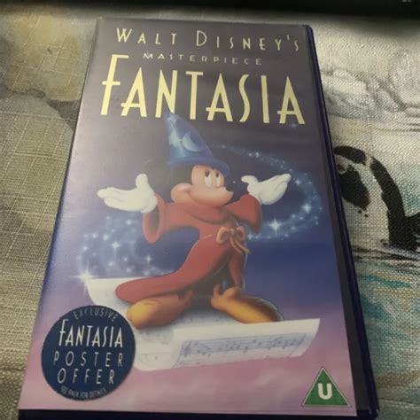 Rare Vhs Walt Disney S Masterpiece Fantasia Vhs Rare Classic