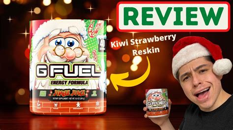 Jingle Juice Kiwi Strawberry GFUEL Flavor REVIEW YouTube