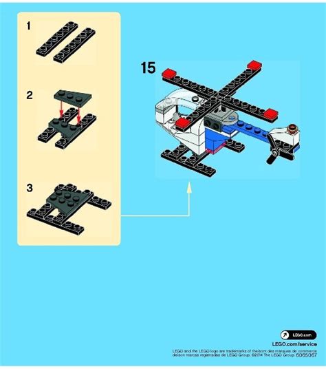 View LEGO Instruction 40097 Helicopter LEGO Instructions And