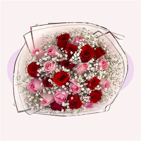 Rosas Combinadas Con Gypso Platinum Flowers