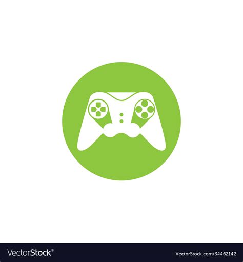 Joystick logo concept design Royalty Free Vector Image