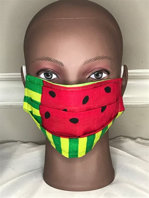 Reversible Watermelon Mask With Or Wo Filter Pocket All Etsy