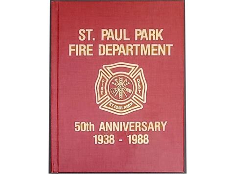 St Paul Park Fire Department Th Anniversary Etsy