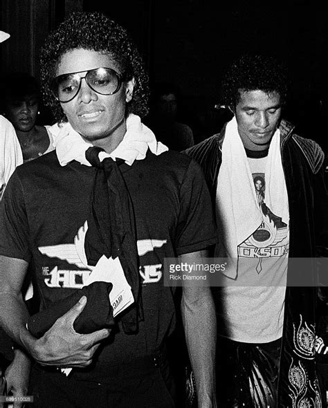 Michael Jackson And Jackie Jackson Backstage During The Jacksons