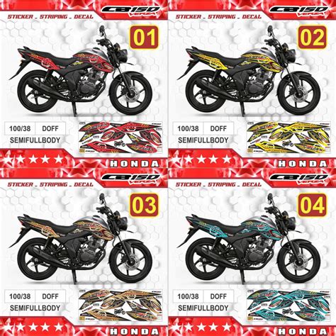 Jual Striping Sticker Decal Motor Honda CB Verza New 2021 Variasi AR 01