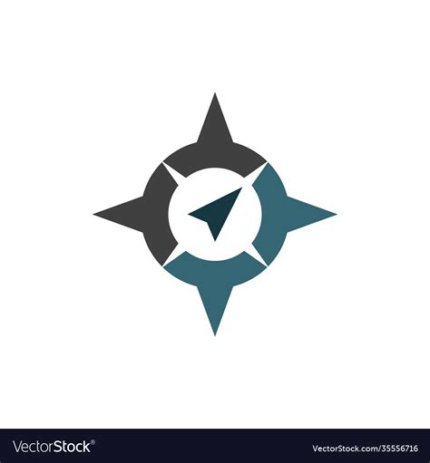 Compass Logo Template Royalty Free Vector Image