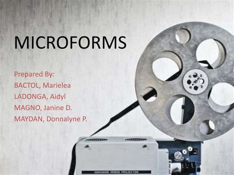 Microforms Ppt