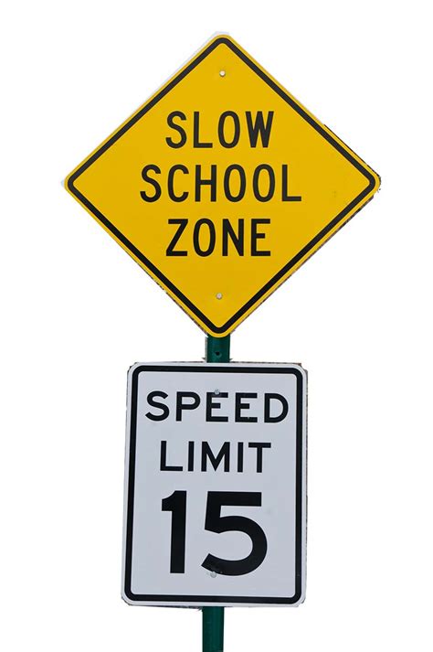 Slow School Zone Sign