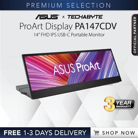 Asus Proart Display Pa147cdv 14 Fhd Ips Usb C Portable Monitor Shopee Singapore