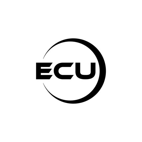 Diseño De Logotipo De Letra Ecu En Ilustración Logotipo Vectorial