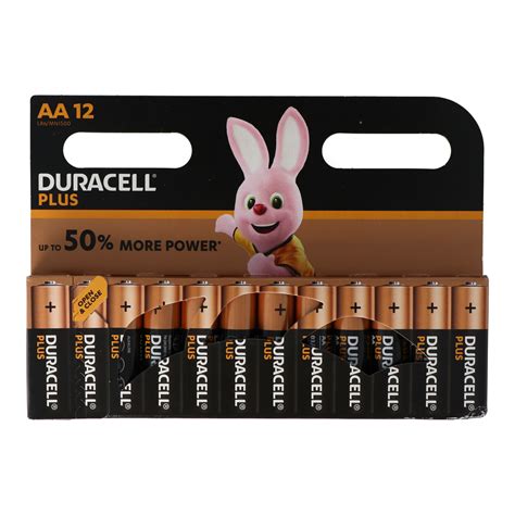 Duracell Mn1500 Plus Power Mignon Batteri 12 Stykker I En Kartonblister Mignon Aa Lr06