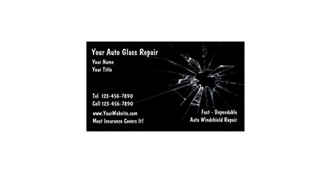 Auto Glass Repair Business Card | Zazzle