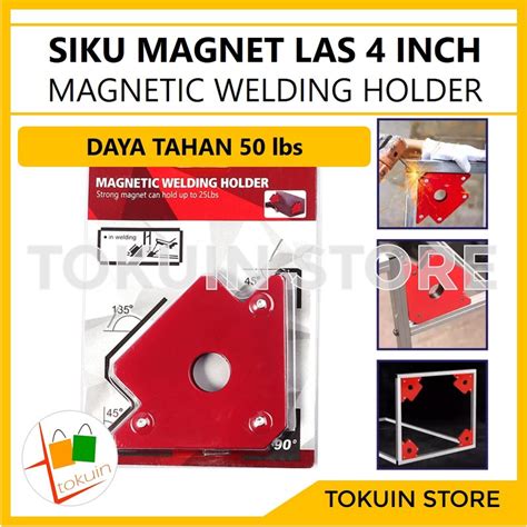 Jual Siku Magnet Siku Las 4 Inch 50 Lbs Magnetic Welding Holder Las