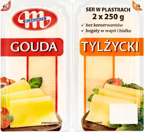 Mlekovita Gouda Tylzycki Cheese Slices 500g Amazon Co Uk Grocery