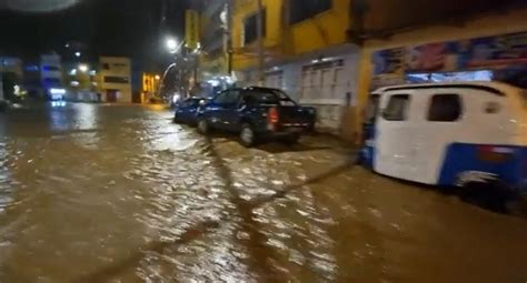 Huánuco Torrencial Lluvia Inundó Calles De Los Distritos De Amarilis