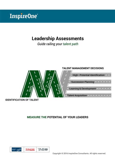 Leadership Assessment Guide Railing Your Talent Path Inspireone By