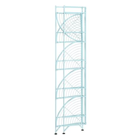 Convenience Concepts Xtra Storage 5 Tier Folding Metal Corner Shelf