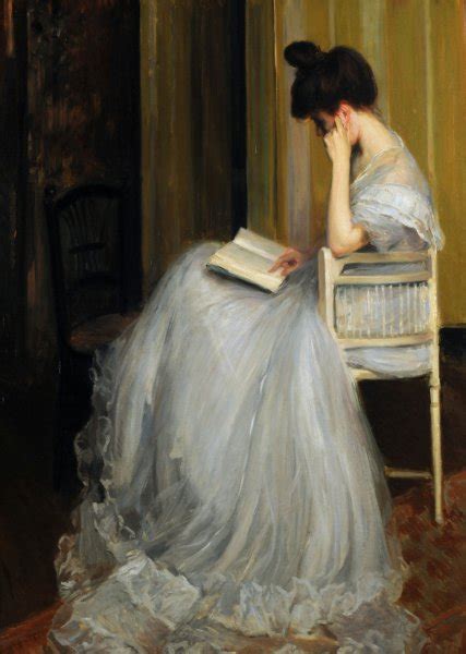 Woman Reading 1890 Painting By Jacques Emile Blanche Reproduction