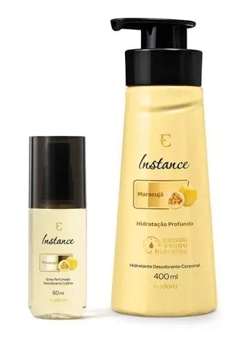 Kit Combo Instance Maracuja Hidratante Body Splash Eudora