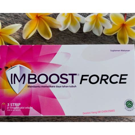 Jual Imboost Force 1 Strip 10 Kaplet Salut Selaput Shopee Indonesia