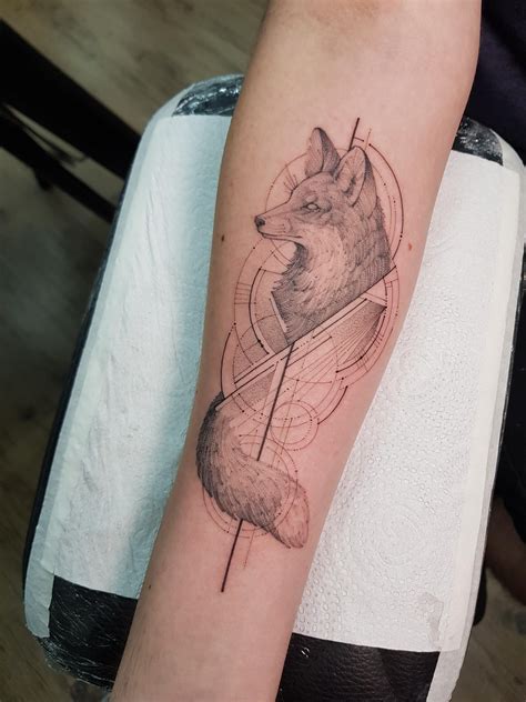 My Geometric Fox By William Marin At Black Tree Ink Brazil Tattoos