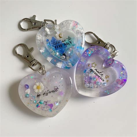 Custom Resin Shaker Charmskeychains Hobbies And Toys Stationery