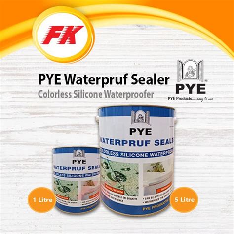 Pye Waterpruf Sealer Lt Lt Bathroom Waterproof Sealer Colourless