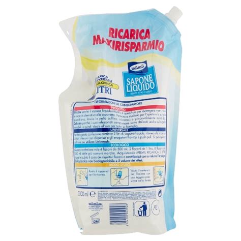 Acqua E Sapone Sicilia Mil Mil Sapone Liquido Ricarica Lt