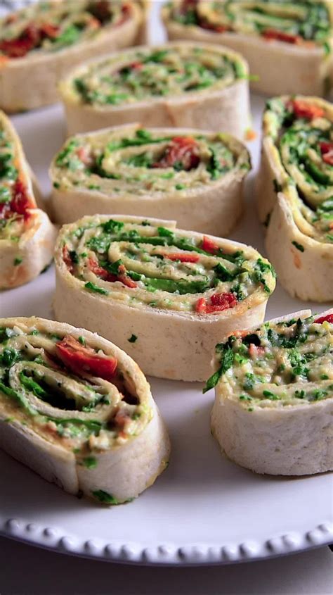 Sun Dried Tomato And Basil Pinwheels Rezept Fingerfood Rezepte