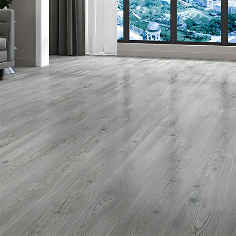 Modern Laminate Plank Flooring Click Lock Wood Grain Stain Resistant